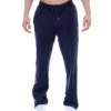 Pantalones de chándal rectos de terciopelo Fio azul marino de Fila