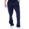Pantalones de chándal rectos de terciopelo Fio azul marino de Fila