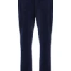 Pantalones de chándal rectos de terciopelo Fio azul marino de Fila