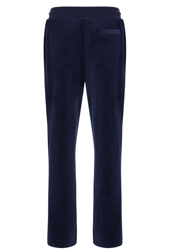 Pantalones de chándal rectos de terciopelo Fio azul marino de Fila