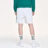 Pantalones de tenis transpirables con tejido lateral para hombre, blancos