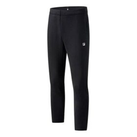 Pantalones deportivos de punto rectos de un solo color, negros