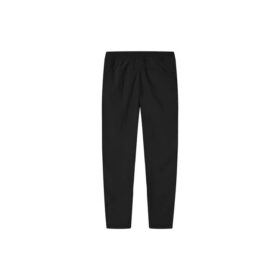 Pantalones largos casuales rectos de tejido fino y ligero, negros