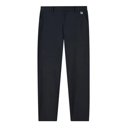 Pantalones largos deportivos de tejido liso para gimnasio, color azul