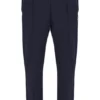 Pantalones Molveno de corte ajustado con pliegues, color carbón