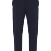 Pantalones Molveno de corte ajustado con pliegues, color carbón