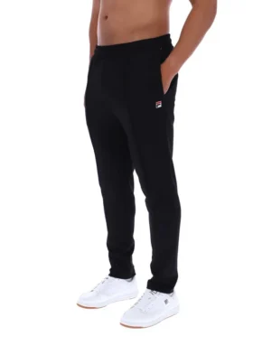 Pantalones negros Molveno de corte ajustado con pliegues