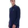 Polo de manga larga con cuello ribeteado «Monte» de Fila Navy