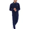 Polo de manga larga con cuello ribeteado «Monte» de Fila Navy