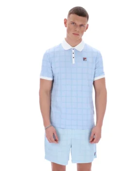 Polo Skyway Ignazio con estampado de cuadros en tonos similares