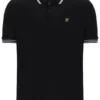 Polo Soren 2 negro con ribetes