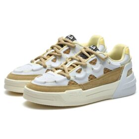 Salto Low-Top Blanco/Marrón