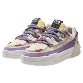 Salto Low-Top Blanco/Morado