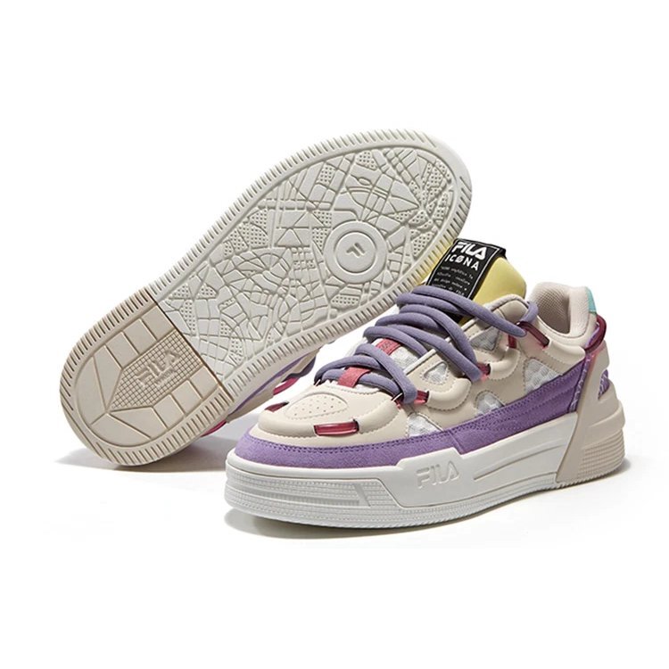 Salto Low-Top Blanco/Morado