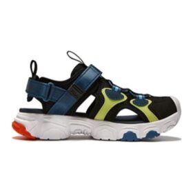 Sandalias de estilo urbano «Negro, blanco y azul»