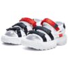 SANDALIAS DISRUPTOR II blanco/negro/rojo
