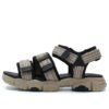 Sandalias Fluid «Negro-marrón»