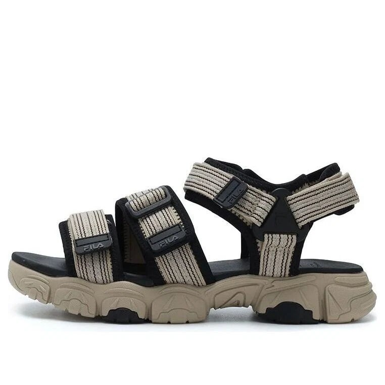 Sandalias Fluid «Negro-marrón»