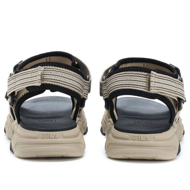 Sandalias Fluid «Negro-marrón»