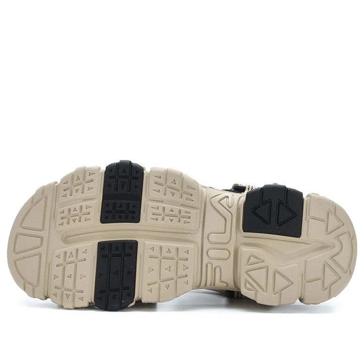 Sandalias Fluid «Negro-marrón»