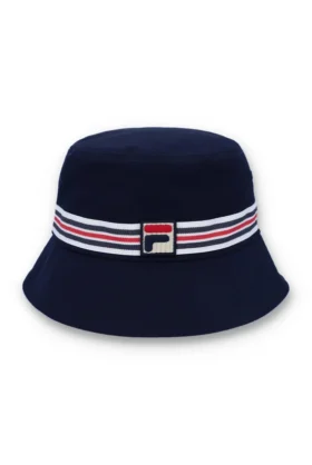 Sombrero de pescador azul con rayas Heritage