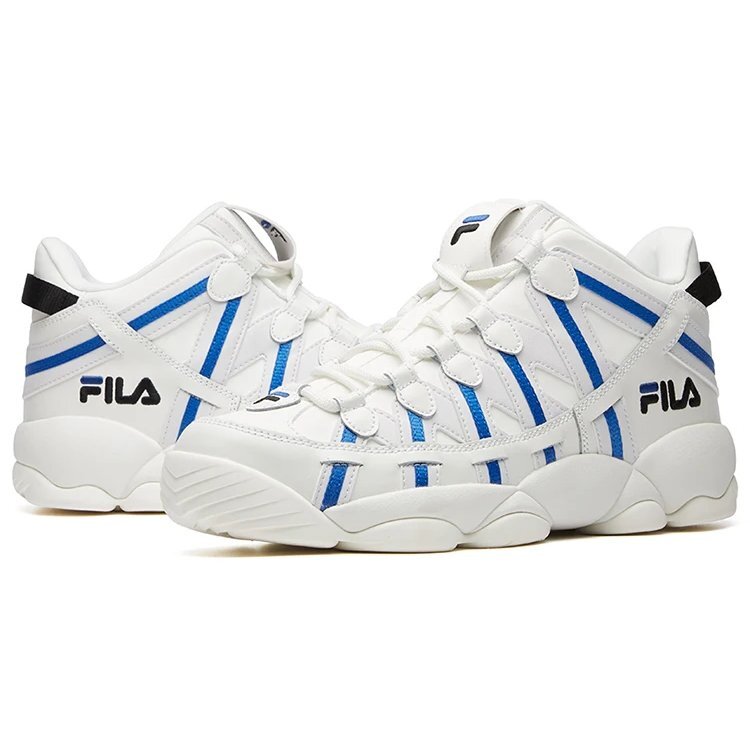 Spaghetti Mid Blanco/Azul