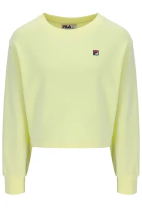Sudadera de cuello redondo ancho Sestri en amarillo cera