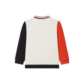 Sudadera de manga larga de algodón «Blanco Rojo»