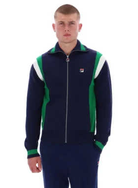 Sudadera de punto con bloques de color Cortez de Fila en azul marino