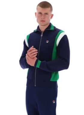 Sudadera de punto con bloques de color Cortez de Fila en azul marino