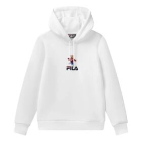 Sudadera deportiva de manga larga con capucha, blanca
