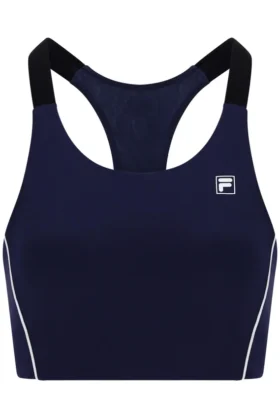 Sujetador deportivo de tenis para mujer en azul marino oscuro