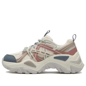 Zapatillas bajas modernas Sofia 1S Fishbone «Blanco, rosa y azul»
