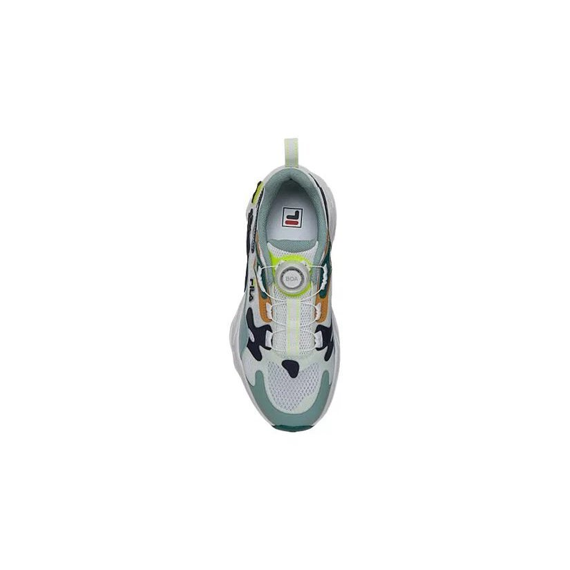 Zapatillas Boa de estilo urbano «Blanco, verde y azul marino»