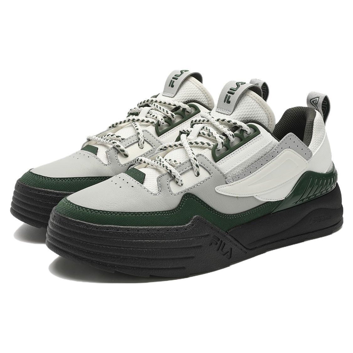Zapatillas Court Deluxe de caña baja «Gris, blanco y negro»