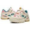 Zapatillas de entrenamiento clásicas D-formation, blancas/verdes/rosas