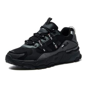 Zapatillas de moda, zapatillas de running bajas, negro/gris