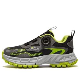 Zapatillas de running BOA «Negro, verde y gris»