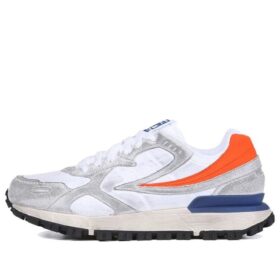 Zapatillas de running de caña baja Zagato Washing, gris/naranja/azul