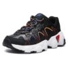 Zapatillas de running retro Jagger Negro/Naranja