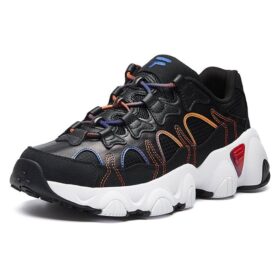 Zapatillas de running retro Jagger Negro/Naranja