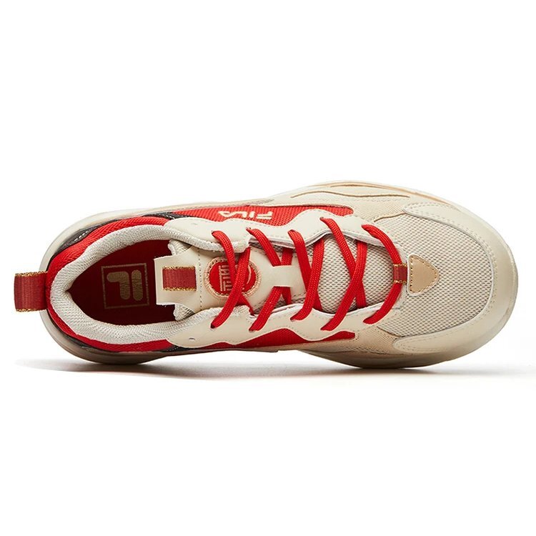 Zapatillas de running Tracer, color beige/rojo