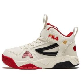 Zapatillas de skate de caña alta «Blanco, negro y rojo»
