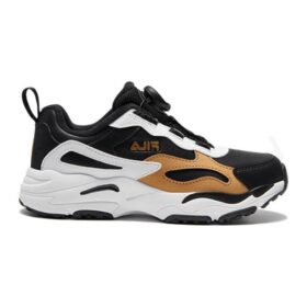 Zapatillas deportivas clásicas «Negro, blanco y dorado»