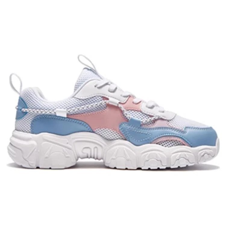 Zapatillas deportivas de caña baja «Fluid, azul y rosa»