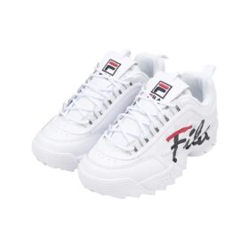 Zapatillas Disruptor 2 de caña baja, blancas/negras/rojas