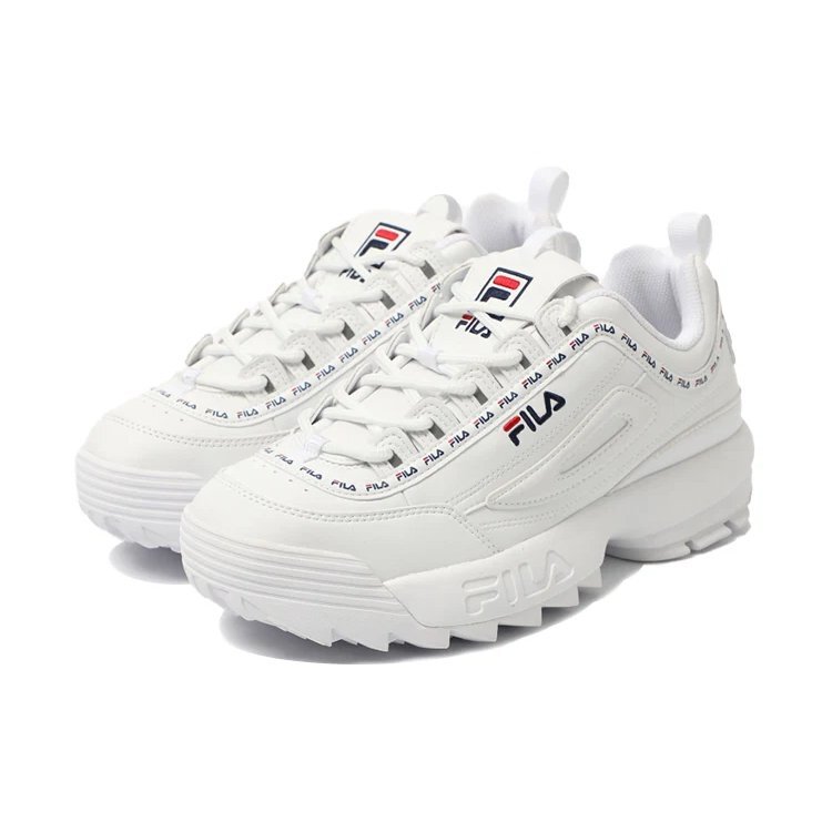 Zapatillas Disruptor 2 de caña baja y suela gruesa, blancas