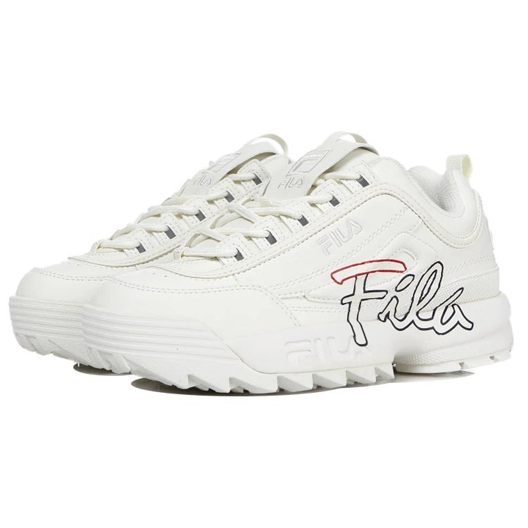 Zapatillas Disruptor 2 de caña baja y suela gruesa, color crema