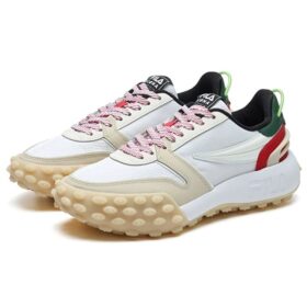 Zapatillas Gara Chunky «Blanco, rojo y verde»