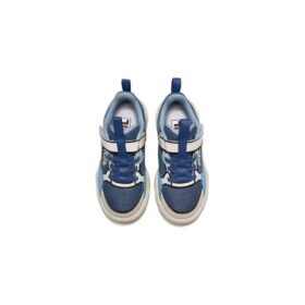 Zapatillas informales «Blanco, azul y beige»